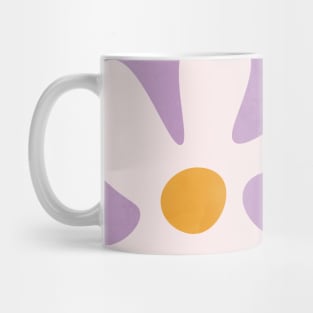 Abstract Flowers Lilac Mug